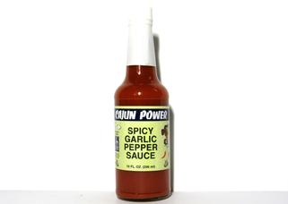 Cajun Power Spicy Garlic Pepper Sauce 10 oz.
